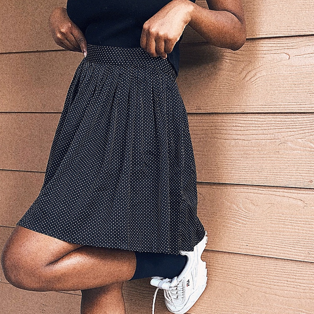 Polka-Dot Mini-Skirt